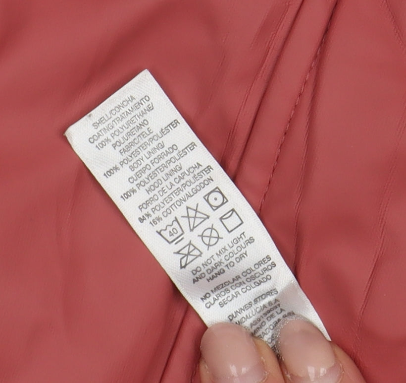 Womens UK Size 12 Dunnes Stores Red Rain Coat