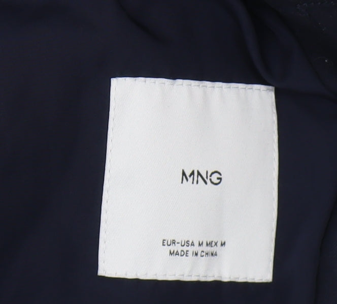 Mens UK Size M MNG Blue Windbreaker Coat
