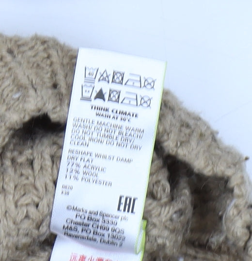 Womens UK Size S Marks and Spencer Beige Pullover Jumper