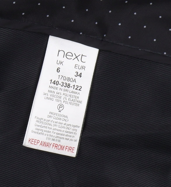 Next Women's Black Blazer, Size 6, Regular Fit