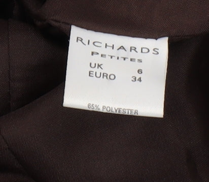 Womens UK Size 6 Richards Petites Brown Blazer