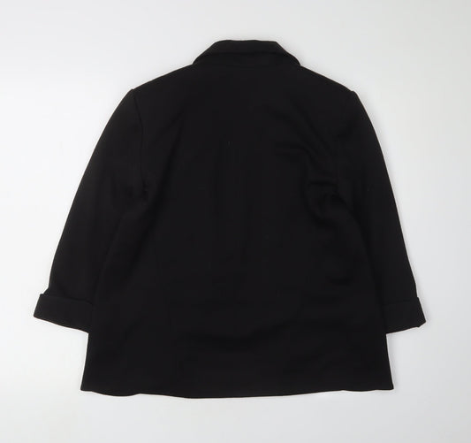 Topshop Women's Black Regular Blazer Jacket