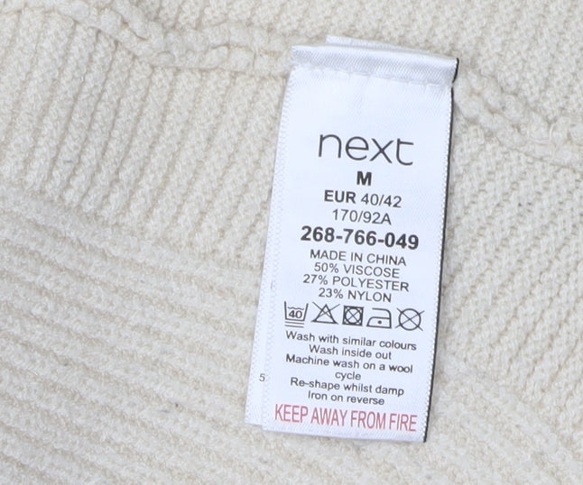 Womens UK Size 12 NEXT Ivory Cardigan Jumper