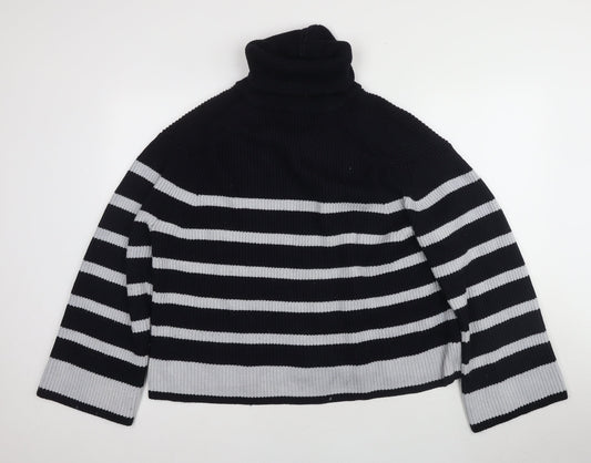Womens UK Size 12 Zara Black Cardigan Jumper
