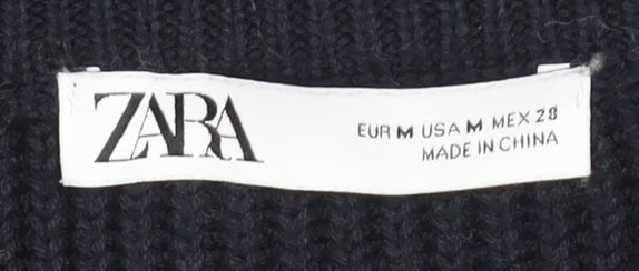 Womens UK Size 12 Zara Black Cardigan Jumper