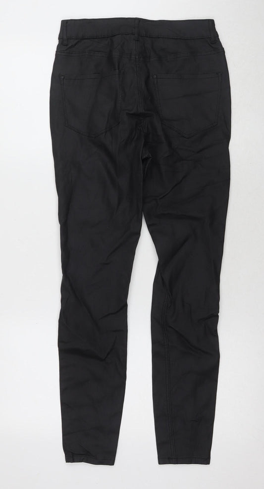 Womens UK Size 12 Urban Bliss Slim Fit Black Trousers