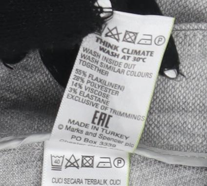 Womens UK Size 18 Marks and Spencer Regular Fit Casual Workwear Grey Trousers