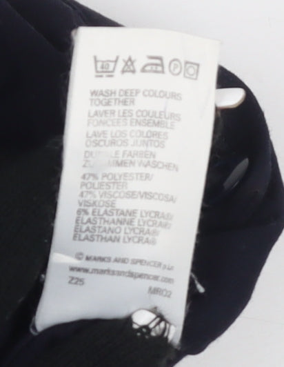 Womens UK Size 12 Marks and Spencer Black Trousers