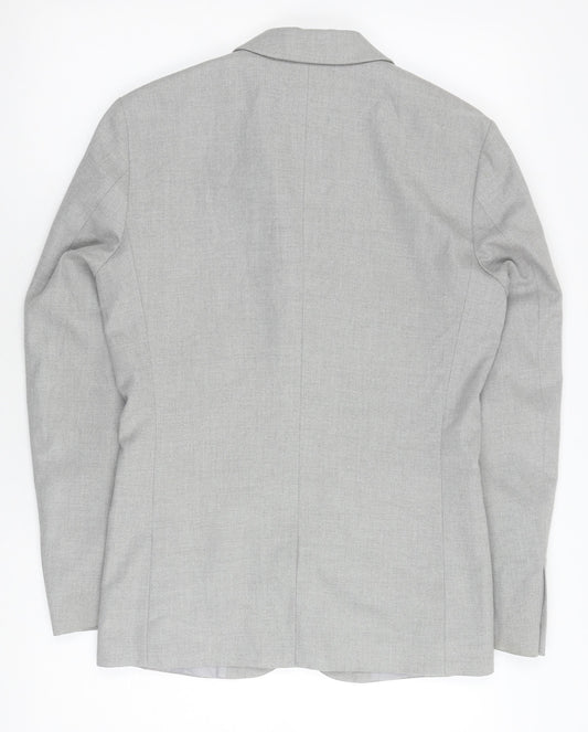 Mens UK Size 46 JACK & JONES Regular Grey Suit Jacket
