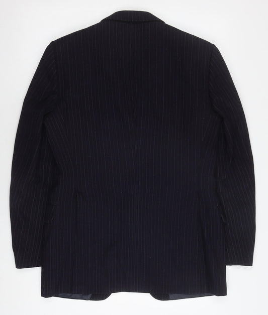 Mens UK Size 37-38 St Michael Regular Black Suit Jacket
