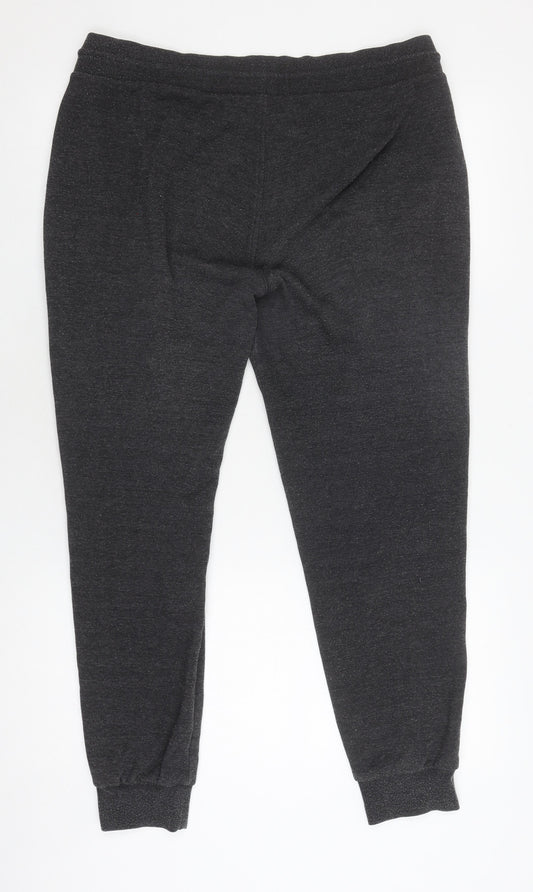 Womens UK Size L Brave Soul Regular Fit Jogger Black Trousers