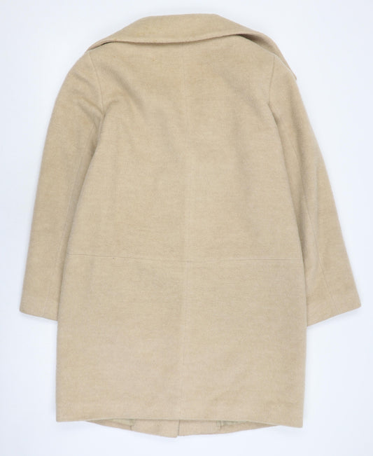 Marks and Spencer Beige Women's Overcoat Size 12
