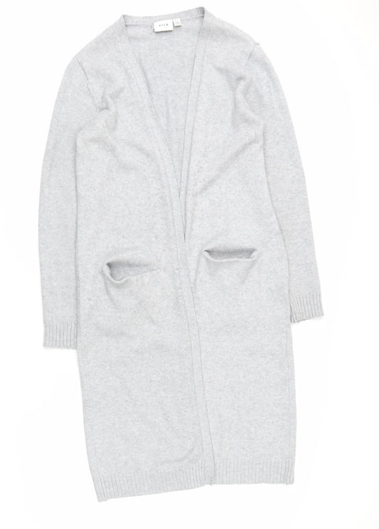 Womens UK Size 12 VILA Grey Cardigan Jumper