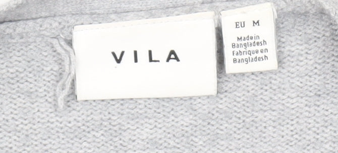 Womens UK Size 12 VILA Grey Cardigan Jumper