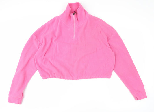 Womens UK Size S Brave Soul Pink Pullover Sweatshirt