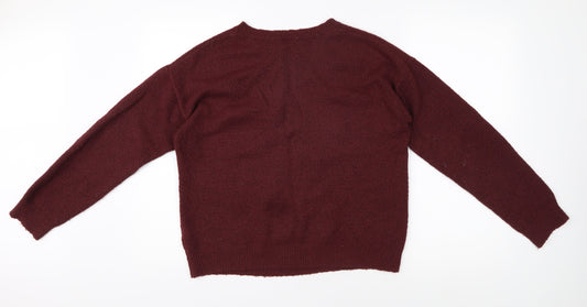 Harry Potter Women's Red Knit Pullover Jumper Size 10/12