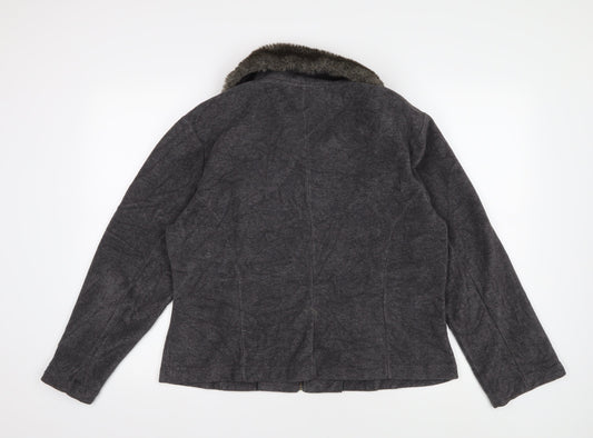 Alex & Co. Women's Grey Wool Short Jacket