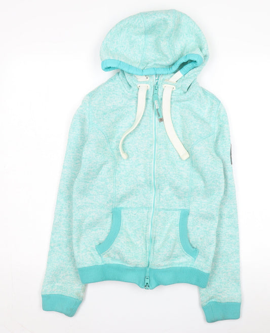Womens UK Size S Superdry Green Hooded Jacket