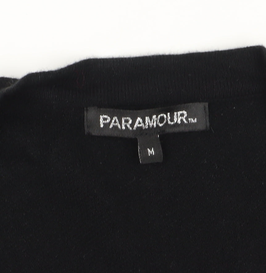Womens UK Size M Paramour Black Cardigan Jumper