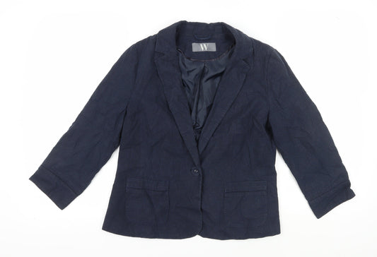 Womens UK Size 14 BHS Regular Blue Blazer
