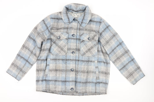 Womens UK Size M Topshop Blue Basic Jacket
