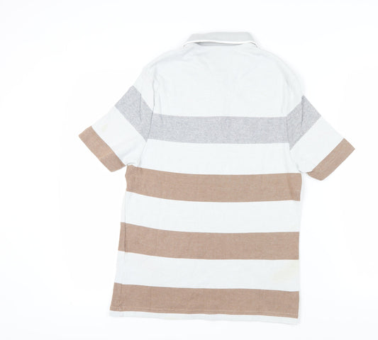 Marks and Spencer Men’s Striped Polo Shirt - S