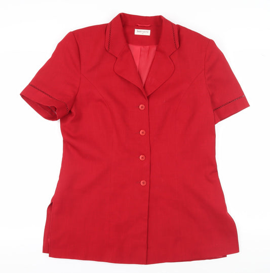 Womens UK Size 14 Bonmarché Regular Red Blazer