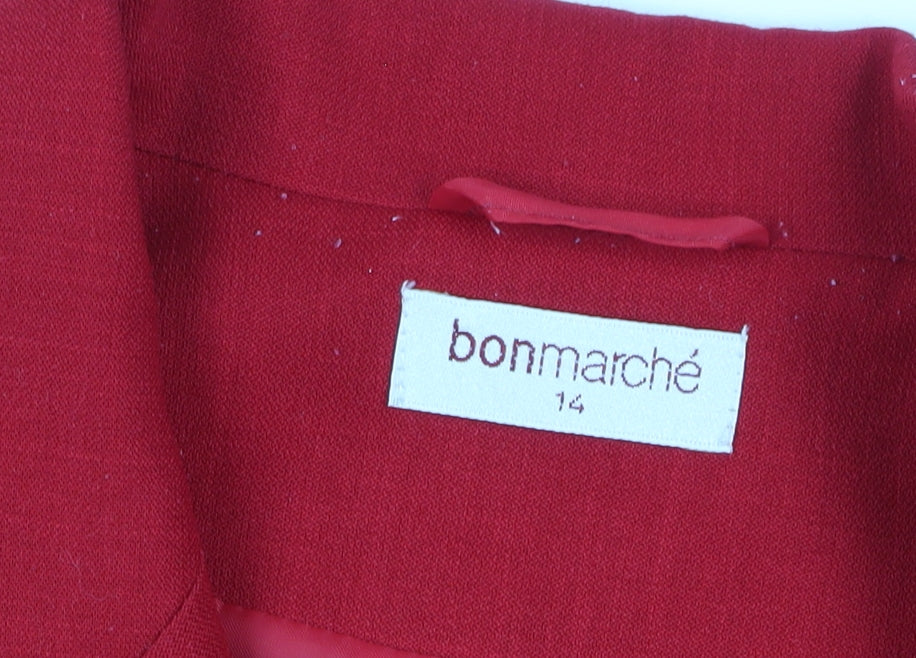 Bonmarché Women’s Red Blazer Size 14 - Stylish & Casual