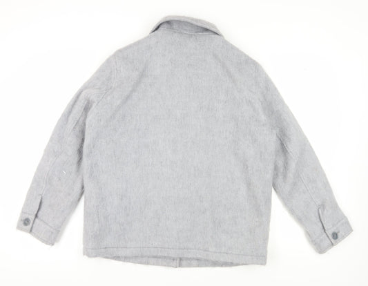 Womens UK Size M Topshop Grey Basic Jacket