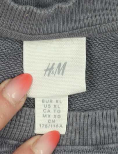 H&M Women's Grey Tunic Sweatshirt XL