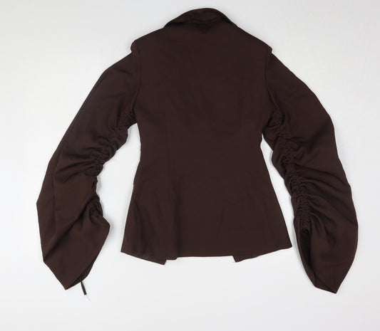 Womens UK Size 6 PRETTYLITTLETHING Brown Blouse