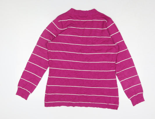 Womens UK Size L Linea Pink Cardigan Jumper