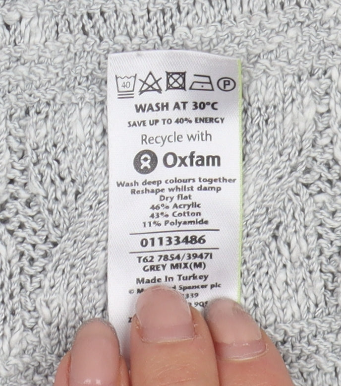 Marks and Spencer Women's Grey Pullover Jumper, Size 12
