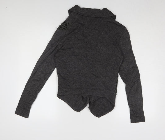 Womens UK Size 10 Marks and Spencer Grey Cardigan Jumper