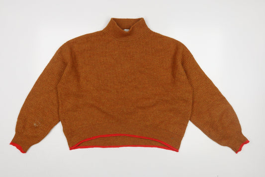 Womens UK Size M Promod Brown Pullover Jumper