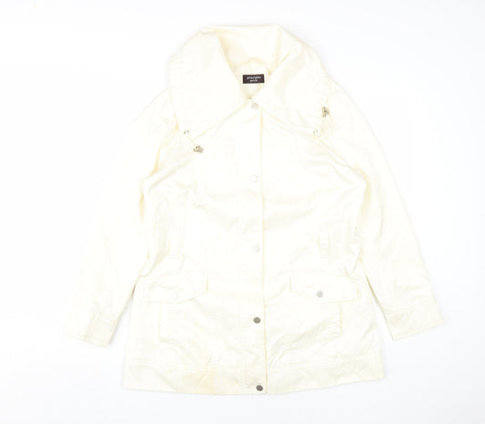 Womens UK Size 12 Principles Ivory Basic Jacket