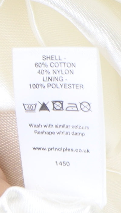Womens UK Size 12 Principles Ivory Basic Jacket