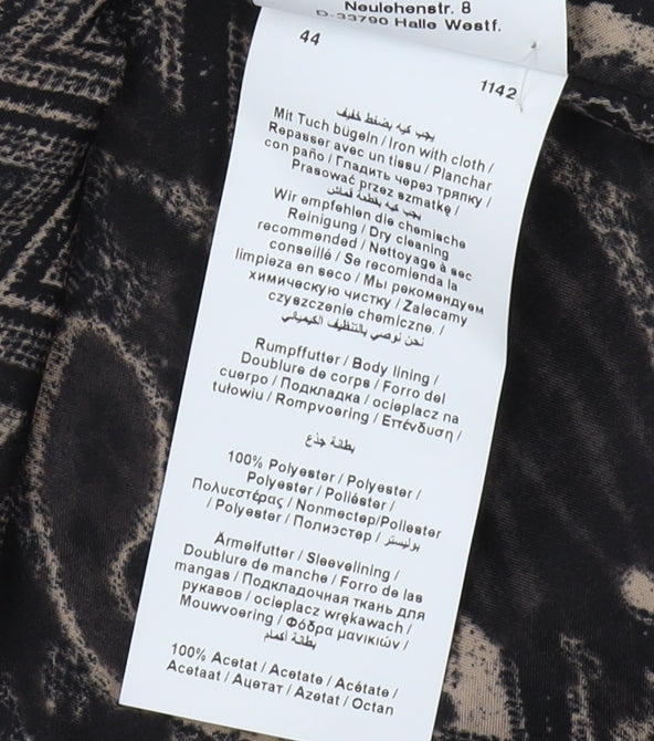 Gerry Weber Beige Women's Blazer Size 16 Notch Collar