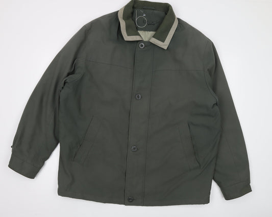 Mens UK Size L Brook Taverner Green Basic Jacket