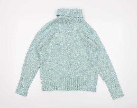 EWM Women's Blue Cable-Knit Pullover Jumper M