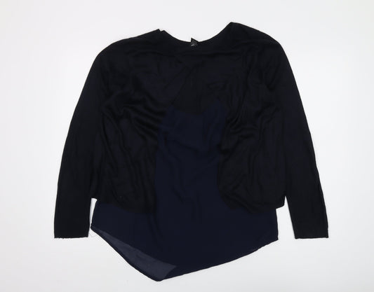 Womens UK Size M 89th & Madison Black Cardigan Jumper
