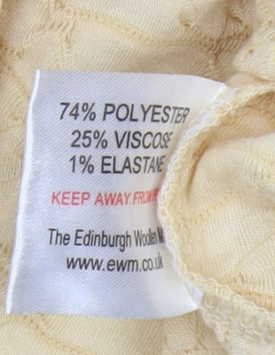 Womens UK Size L Isle Collection Beige Basic T-Shirt