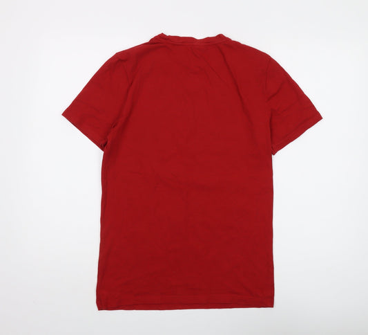 Marvel Men’s Red Graphic Print Cotton T-Shirt S