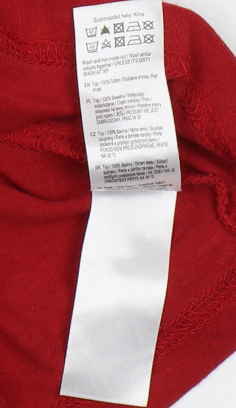 Marvel Men’s Red Graphic Print Cotton T-Shirt S