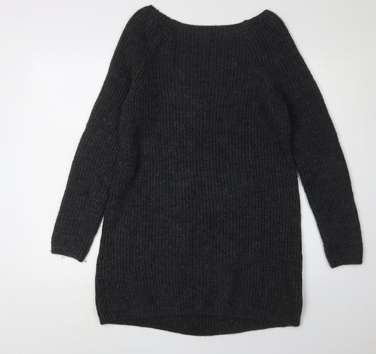 Gap Women's Black S Jumper Dress, Acrylic Wool Knit