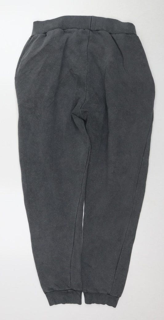 Man XL Grey Men's Jogger Fleece Trousers Elastic Waist