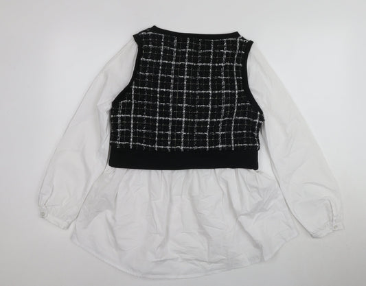 Womens UK Size 10 New Look Black Vest Jumper