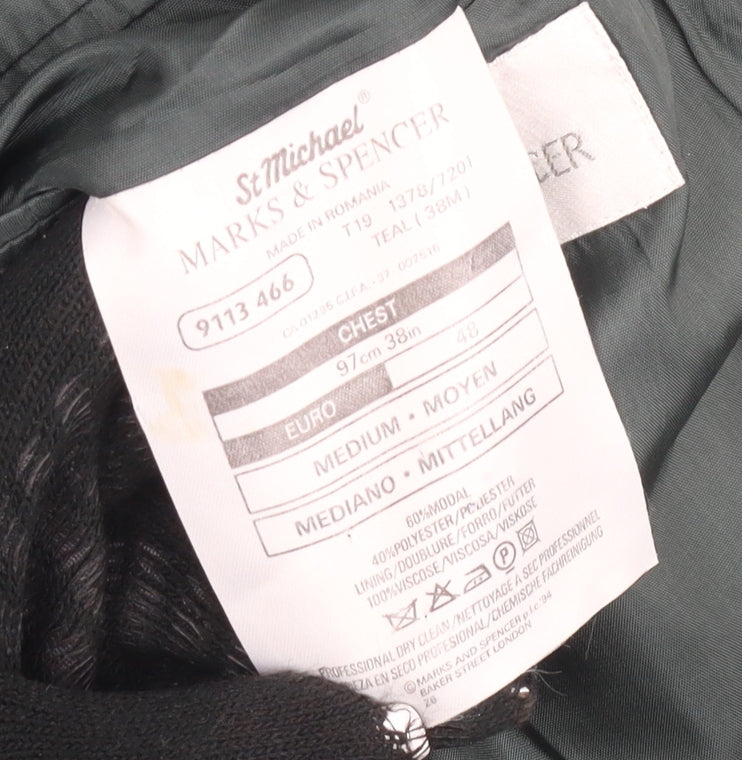 Mens UK Size 38 Marks and Spencer Regular Teal Suit Jacket