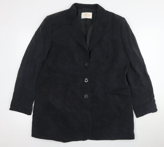 Womens UK Size 18 Country Casuals Black Basic Jacket
