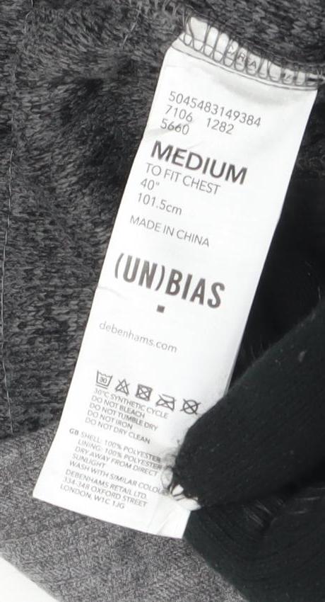 Mens UK Size M Debenhams Grey Puffer Jacket